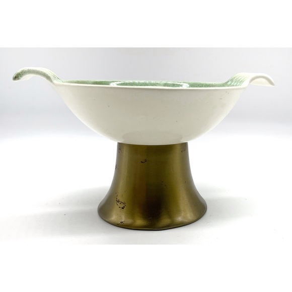 MCM Royal Haeger mid century modern speckelt Candlestick Holder Brass Retro - Picture 3 of 5